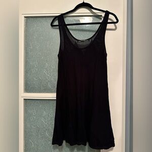 All Saints Black Mesh Tank Top dress
